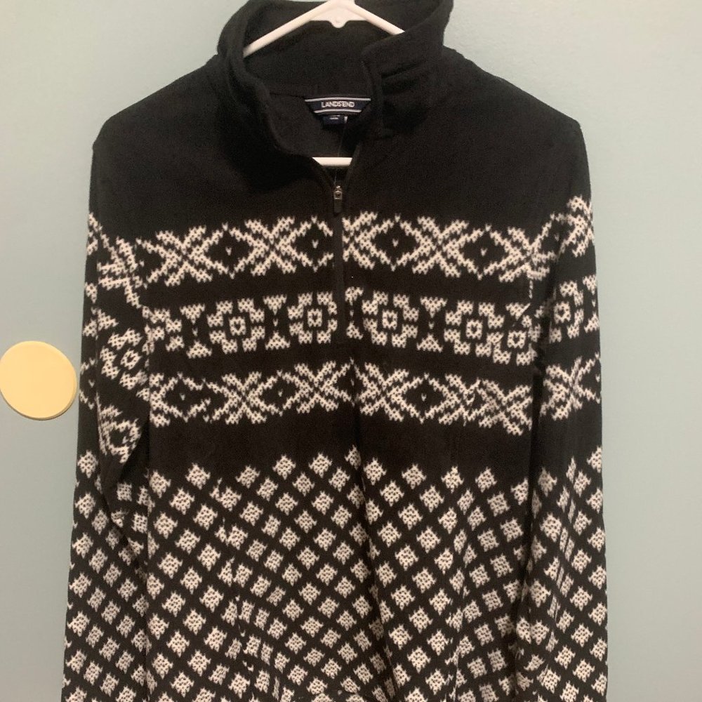 Lands End Quarter Zip Pullover